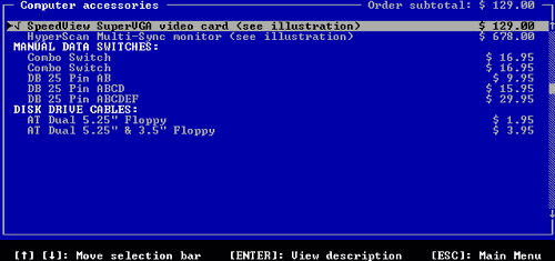 THE DISK VENDOR is a program for creating an on-disk or printed shareware product catalog