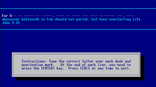 Then comes the challenging part... You must restore the verse letter by letter, one line at a time.