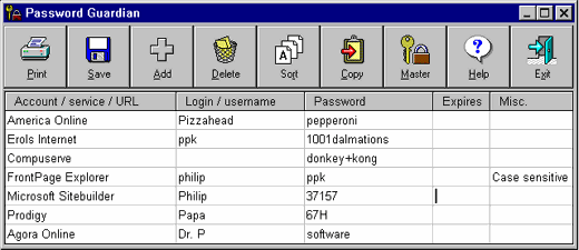 Password Guardian Screenshot