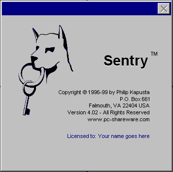 Sentry 95 security software securely provides password protection to Windows 95 computers