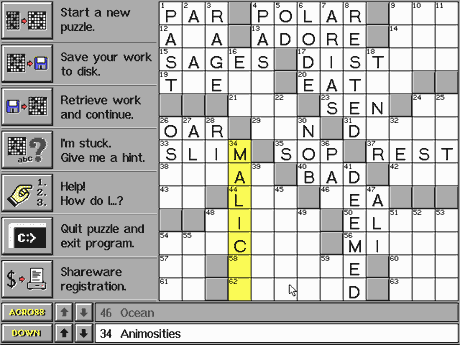 Software includes more than 150 challenging crossword puzzles!